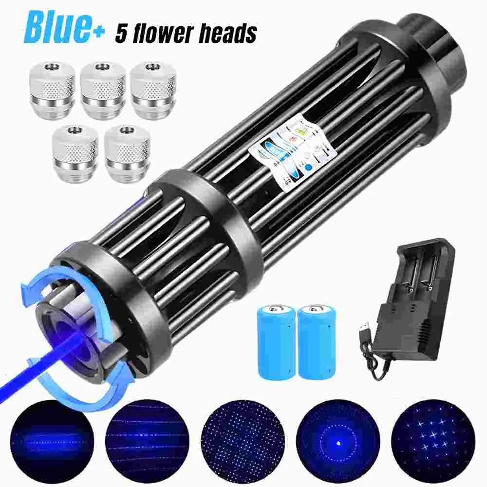 【Fall Deals】Rechargeable Laser Flashlight Emergency Survival Kit - Long-Range Signal Light for Automotive, Motorcycle Indicator Use & Hiking