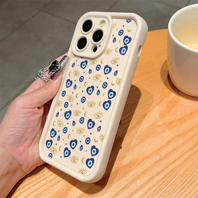 Phone case: High-Rim Lens Protection iPhone Case with  and Golden Heart Eye Pattern, Compatible with iPhone 11/12/13/14/15/16, 16/15/14/13/12/11 Pro Max, XS/XR/X, 7/8 Plus, SE Series - Ideal Birthday Gift for Girlfriend, Boyfriend, or Friends