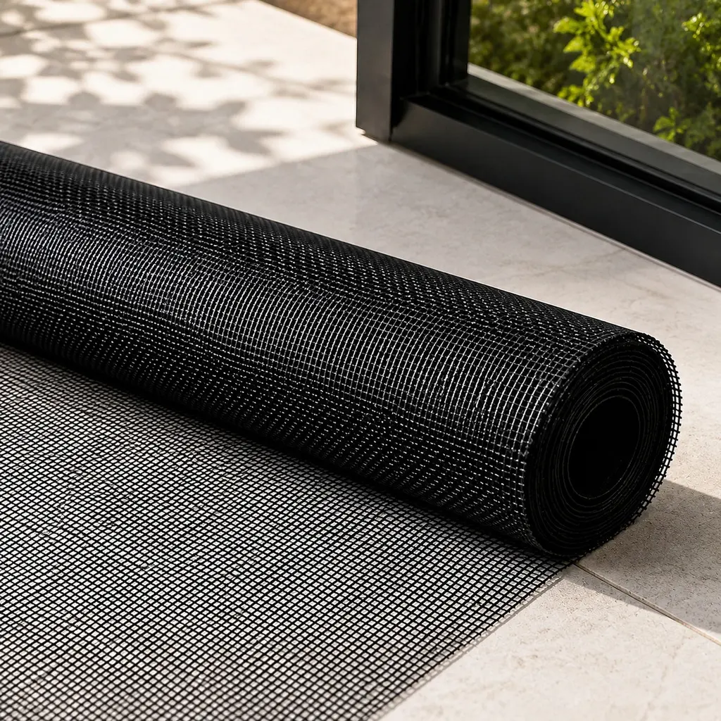 304 Stainless Steel Window Screen Roll - 36 in W x 48 ft L, Black High Transparency Cuttable Mesh, Modern DIY Insect Security Screen for Windows, Doors, Patios, Easy Install
