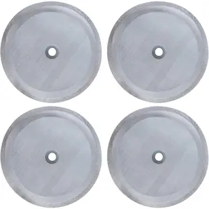 4 Pcs French Press Replacement Filter Screen, 4 Inch Reusable 304 Stainless Steel Mesh Filter for Bodum French Press Coffee Makers