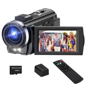 video camcorder, portable 1080p full hd digital handycam with remote control & 32gb card & fill light, rotatable shockproof recording camera for indoor & outdoor, boyfriend gift, digital products