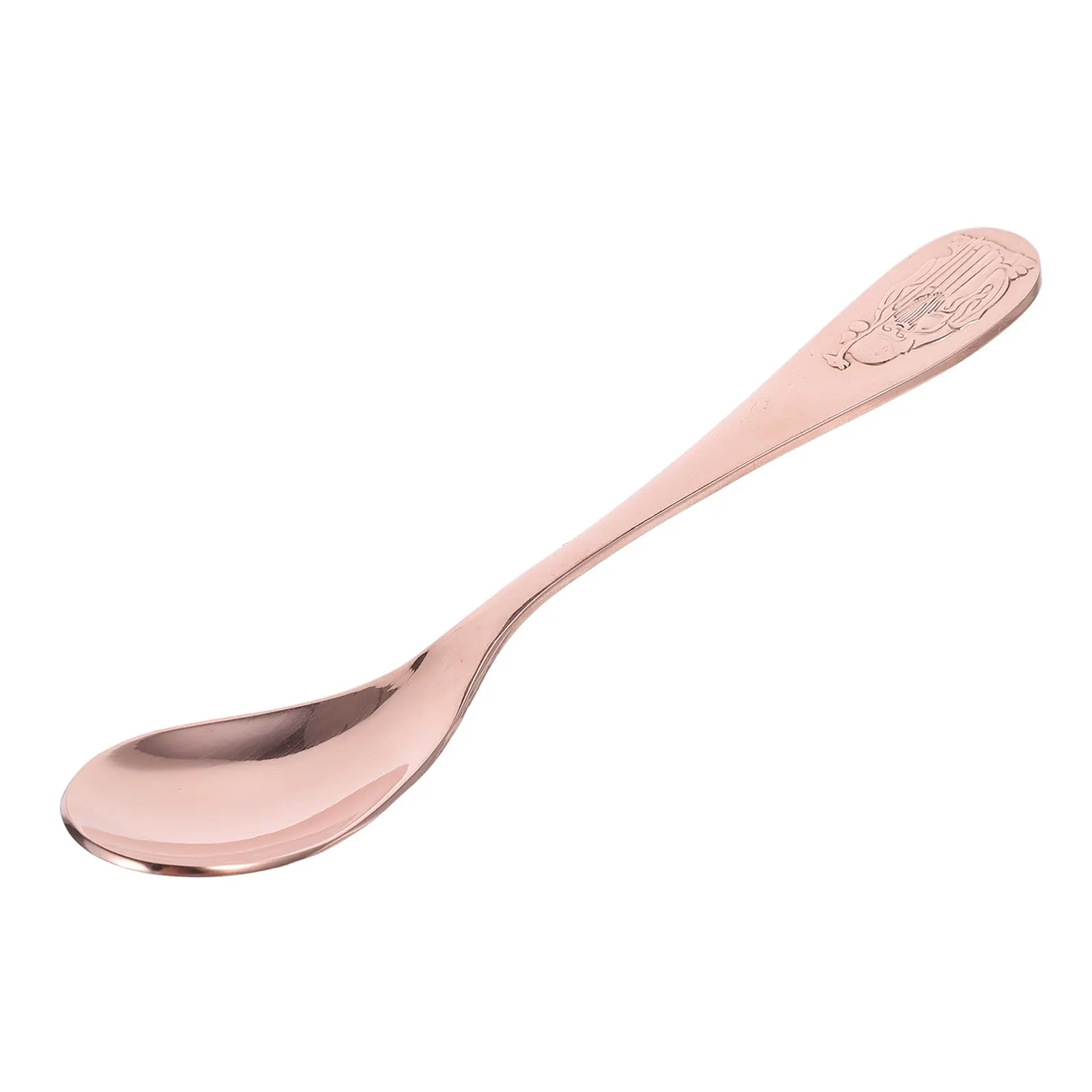 Copper Coffee Spoons - 99.9% Pure Copper Handmade Bright Small Tea & Stirring Spoons For Espresso - Vintage Flatware Cutlery for Kitchens, Bars, Parties