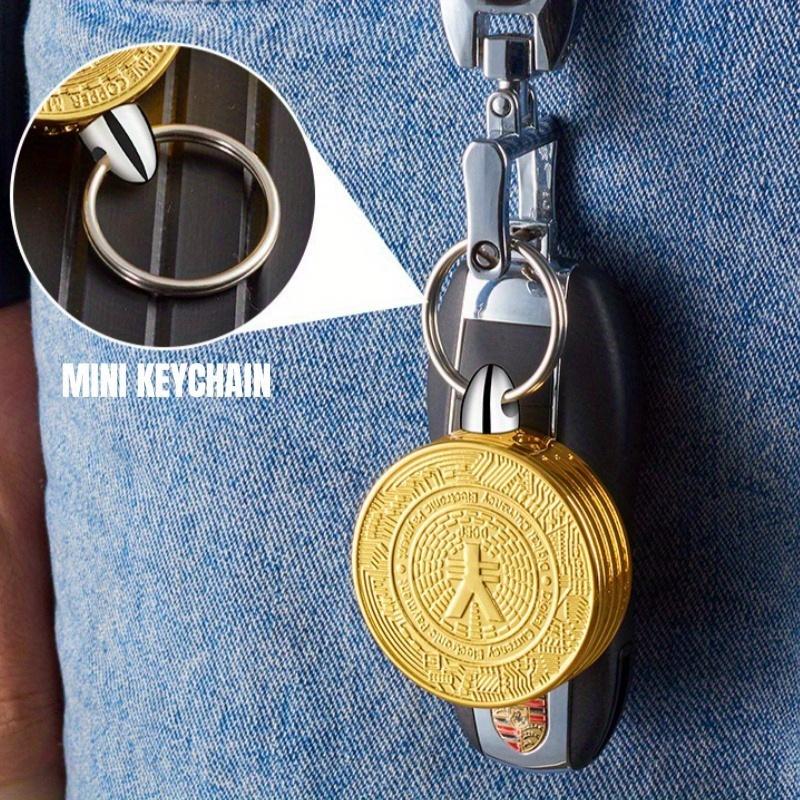 Bitcoin Lighter, Butane Lighter, Portable Keychain, Open Flame Lighter, Suitable For Lighting Candles Outdoors, Unique Gift (Butane-Free).