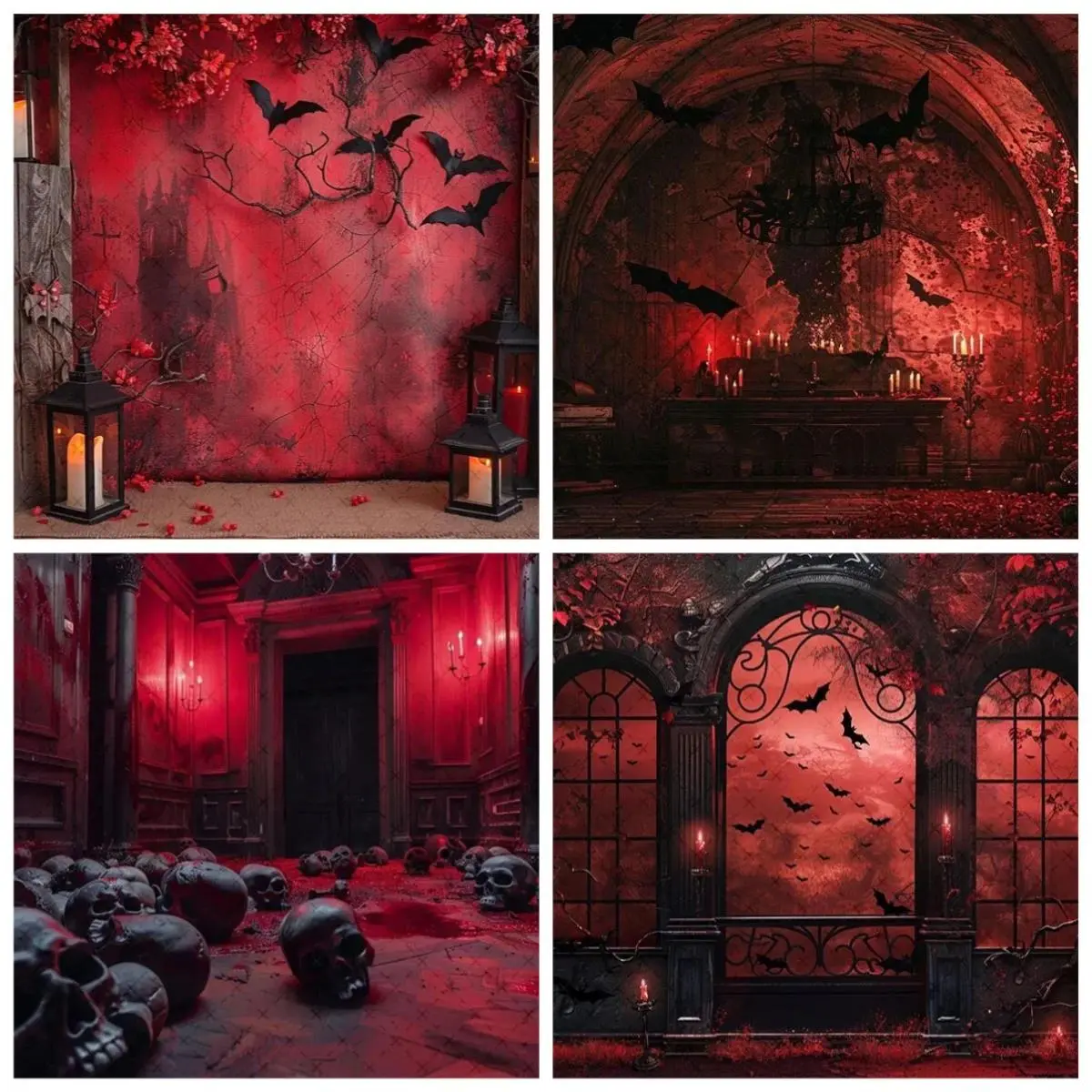 Photography Background Halloween Room Creepy Scary Witch House Kdis Birthday Party Portrait Decor Backdrop Photo Studio