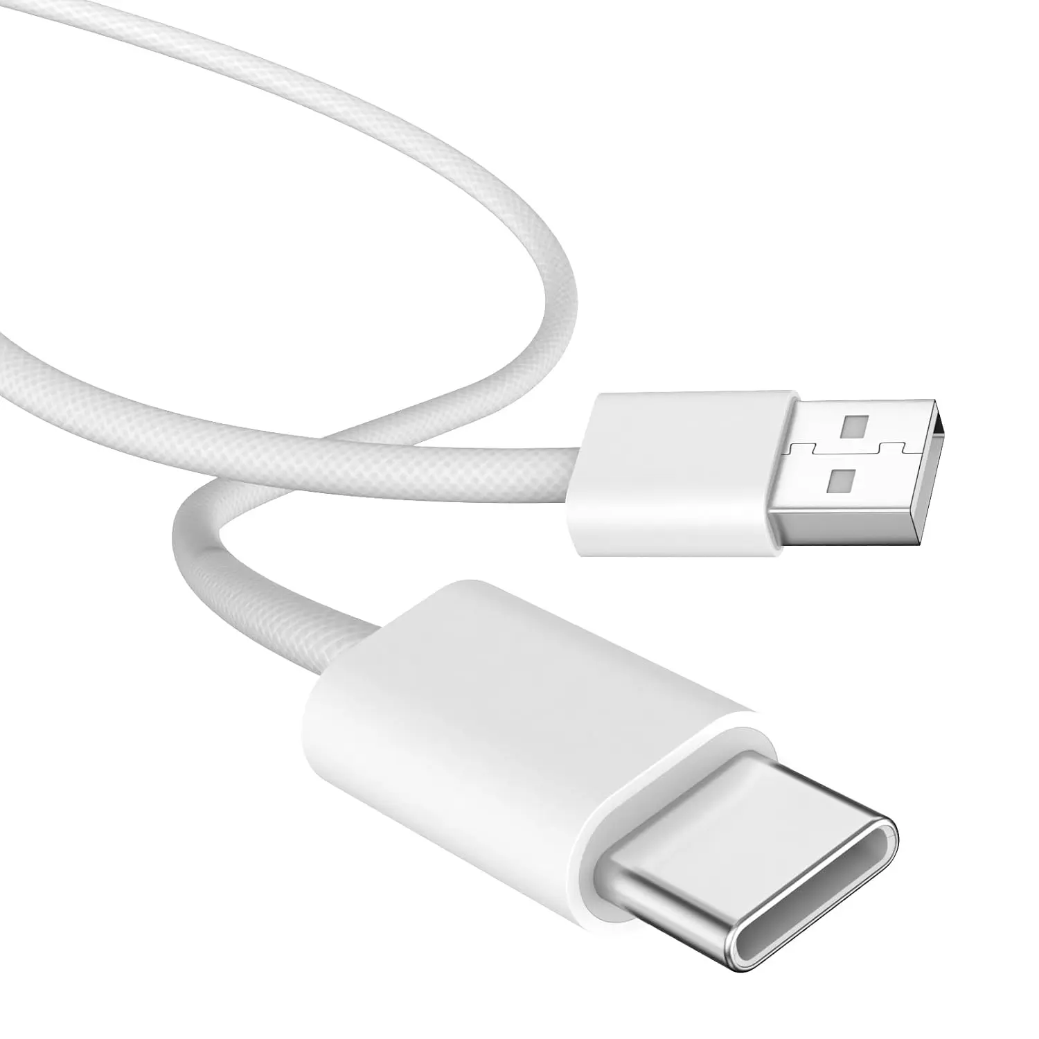 USB A to USB C  for  17 16  Charger Cord 1FT,White | Type C Braided   Cord for ,for  17 16 Pro Max 16e 15/iPad 11 10th,for  S26 S25 S24 S23 Phones, Device, Mobile