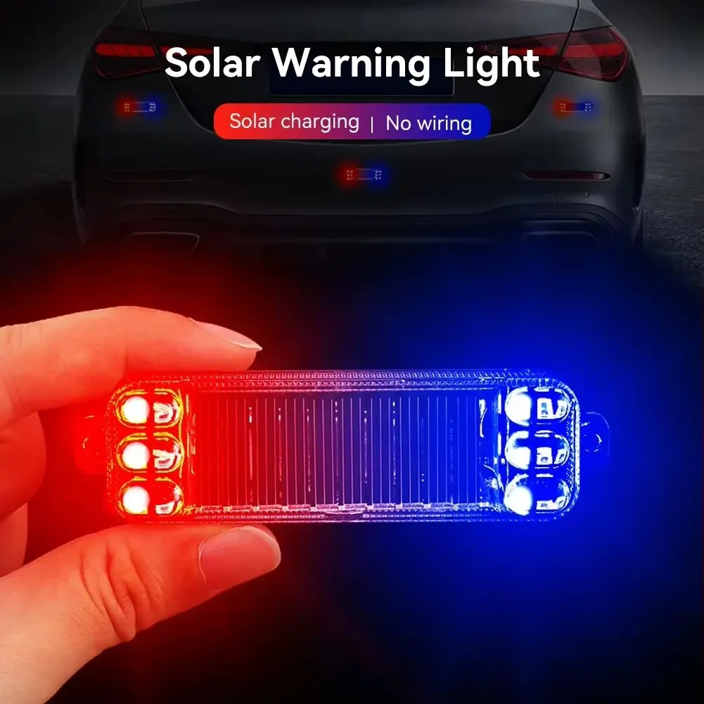 Collision Prevention Light Motorcycle Solar Light Black High Efficiency Solar Light Motorcycle Light Waterproof Design