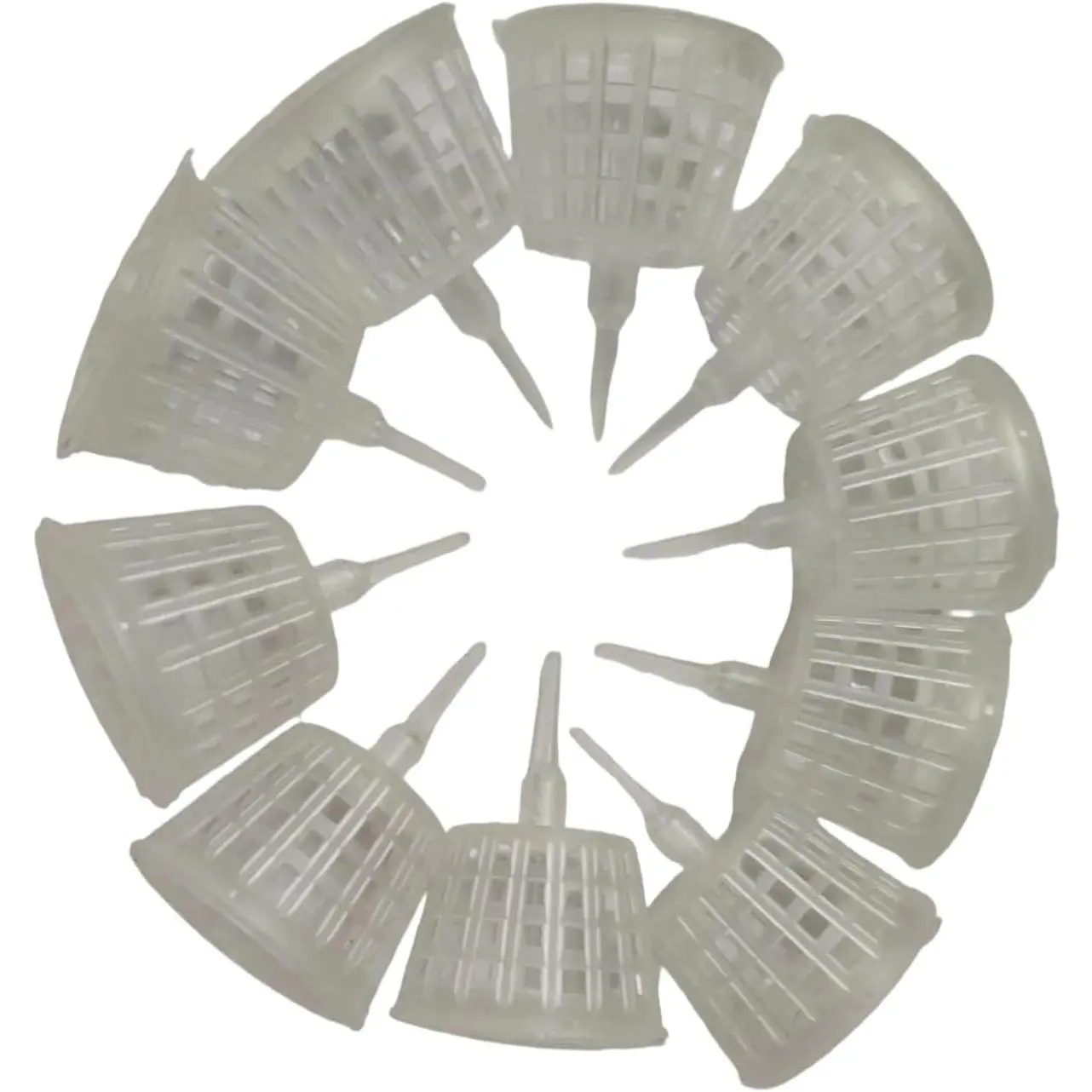 20 count Clear Fertilizer Baskets, Bonsai Fertilizer Container Boxes with Lid | Pot , Orchids, Staghorn Fern, Feeding
