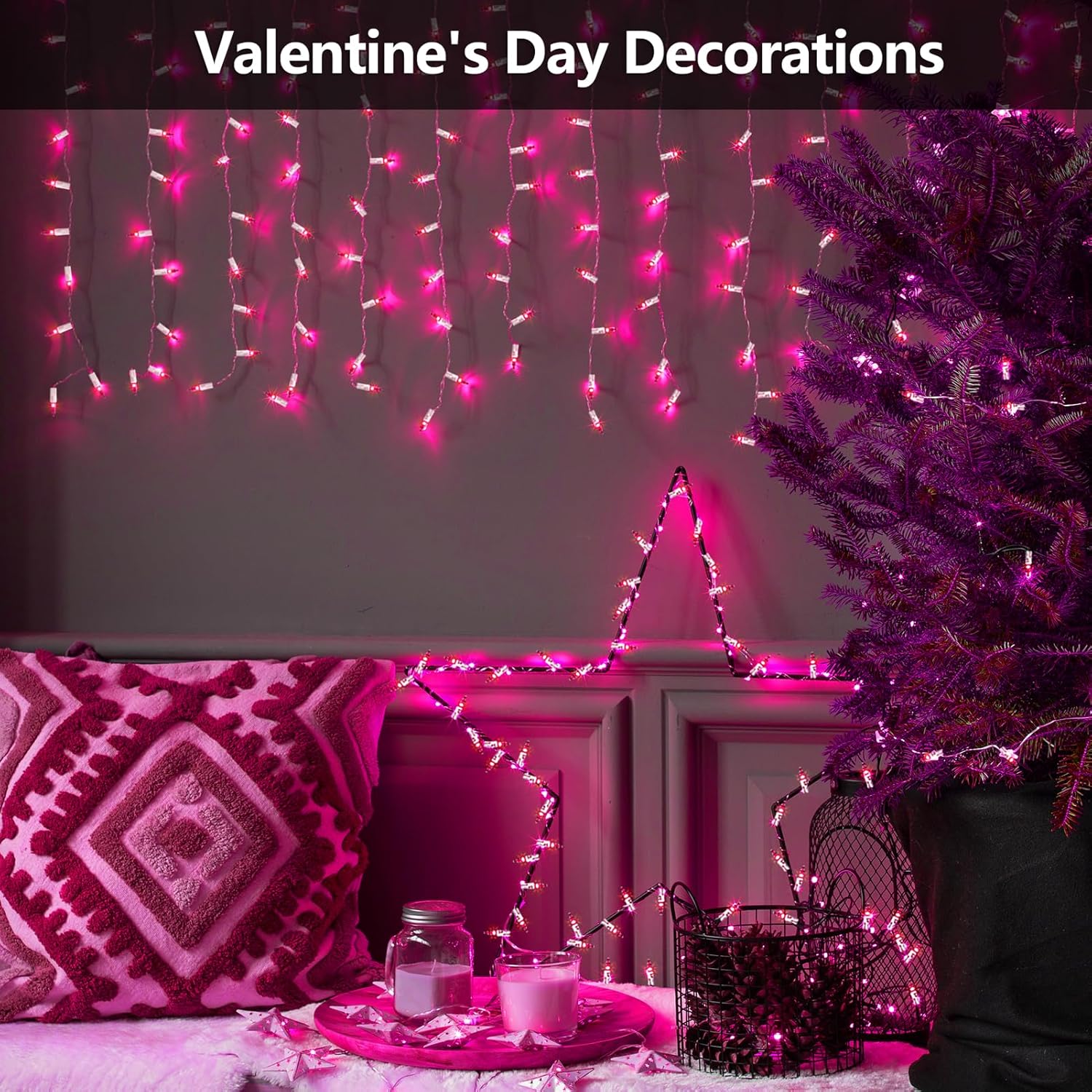 100 Count Mini Lights String, 21ft Christmas Tree Lights Plug in,Christmas String Lights for Room, Valentine's Day Outdoor Porch Decor Birthday Celebrations and Weddings Decorations 100 Count Mini Lights String, 21ft Christmas Tree Lights Plug in,Christmas String Lights for Room, Valentine's Day Outdoor Porch Decor Birthday Celebrations and Weddings Decorations