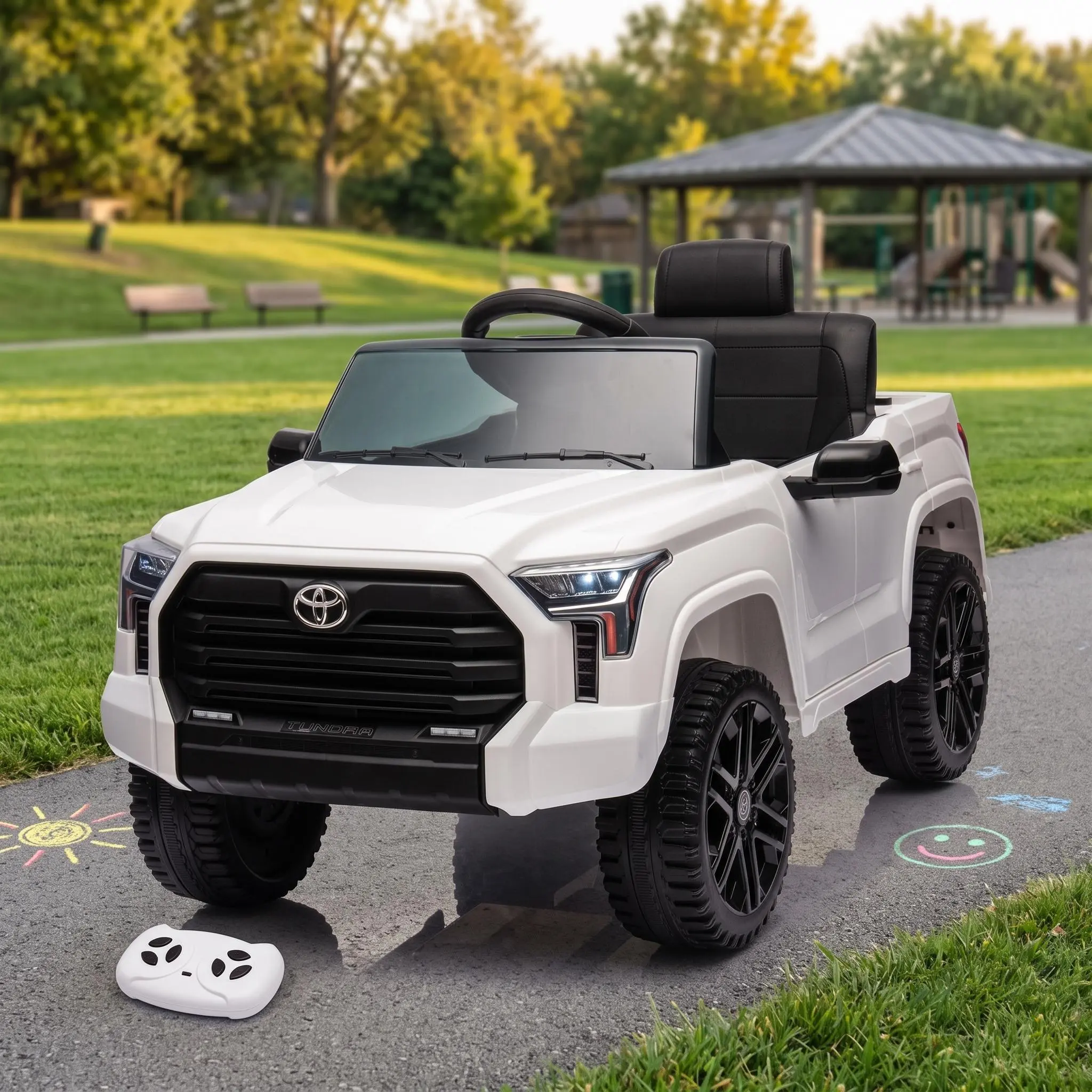 【IdealHouse】Licensed Toyota Navigator Ride-On! 12V Power, Remote Control, Spring Suspension, EVA Tires, USB Music & LED Lights – The Ultimate Kids' Truck! 🛻💡