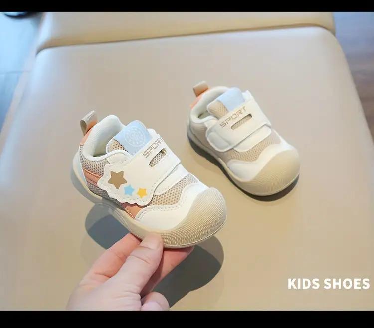 NewNewBaby First Walkers Non-Slip Shoes |             Soft Sole Toddler Sneakers for Boys & Girls,Cute Cartoon Beige/Pastel Shoes - Breathable, Cushioned, - Lightweight Toddler Trainers for Little Walkers