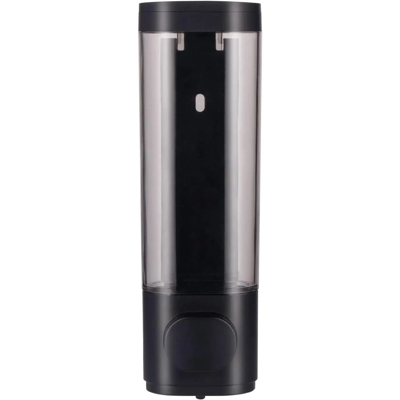 300ml Soap Dispenser Wall, Manual Hand Shampoo Shower Gel Dispenser Container for, 1 Chamber Shampoo and Conditioner Dispenser Black