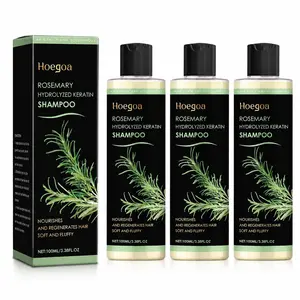 Hoegoa Rosemary Thickening Shampoo, Plant-Based Oil Control Nourishing Moisturizing Repair Fluffy Refreshing Shampoo