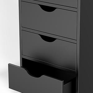 OmySalon 4-Layer Salon Storage Cabinet, Beauty Barber Salon Styling Station Organizer Equipment, Hair Stylist Station Set with 2 Hair Dryer Holders, 4 Drawers and Raised Table Legs