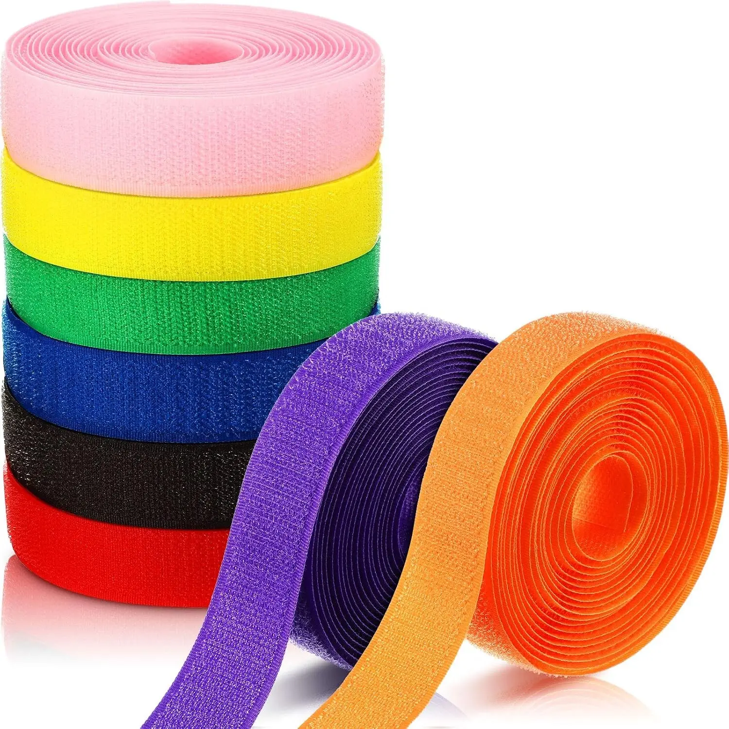 8 Rolls Carpet Marker Strips Carpet Nylon Carpet Strips for Classroom, Teachers, Office, Social Distance, 8 Colors(210 Feet)