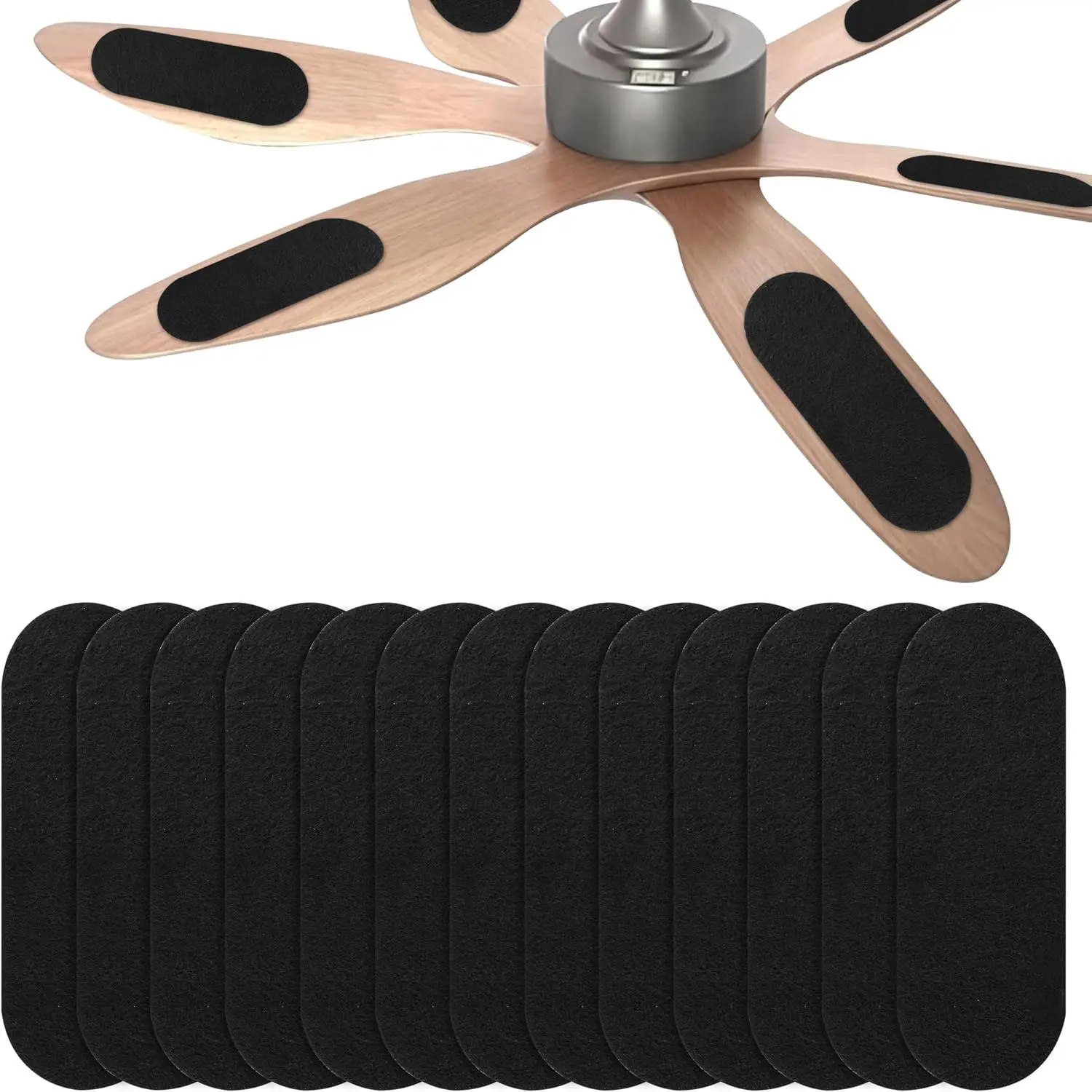 13 Pack Ceiling Fan Filters, Activated Coconut Charcoal Fan  Air Purifier Pads, Ceiling Fan Dust Catcher Pads,  Ceiling Fans Air Filters - Improves Indoor Air Quality