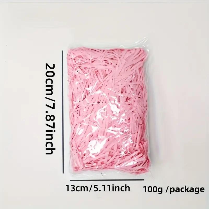 Crinkle Cut Filling Paper, 100g/3.53oz Colorful Creative Gift Wrapping Packaging Shredded Paper, Recyclable Craft Shredded Paper for Birthday, Wedding Gifts, Gift Wrapping Supplies