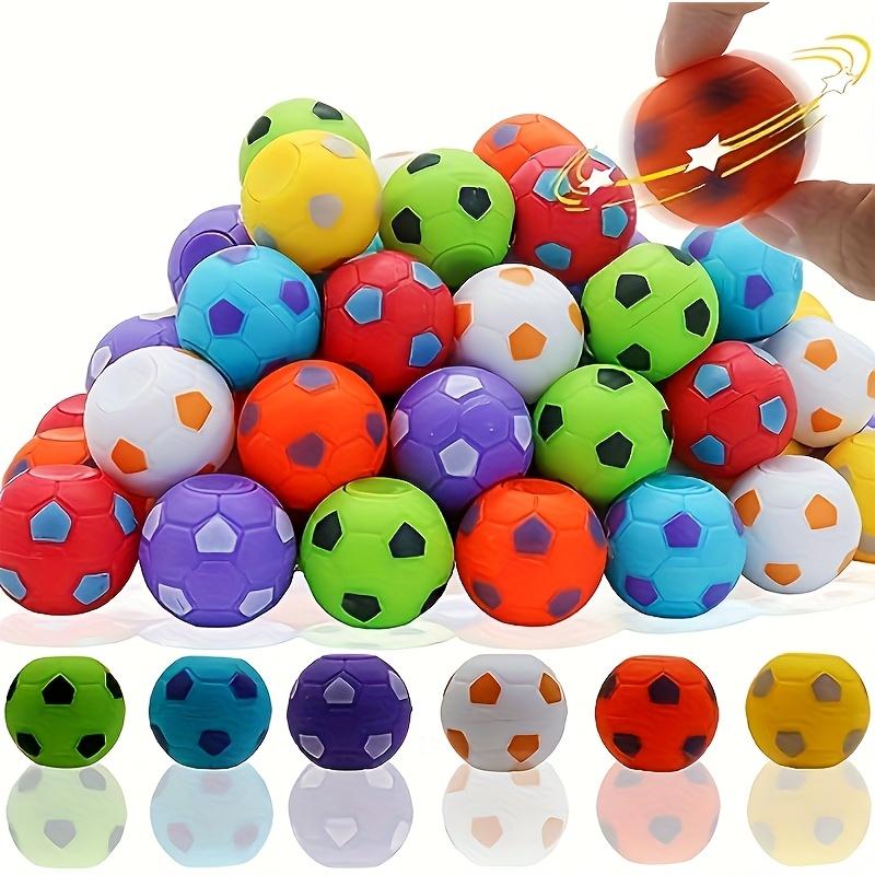 10-pack football finger spinner stress relief toys, colorful rotating ball design