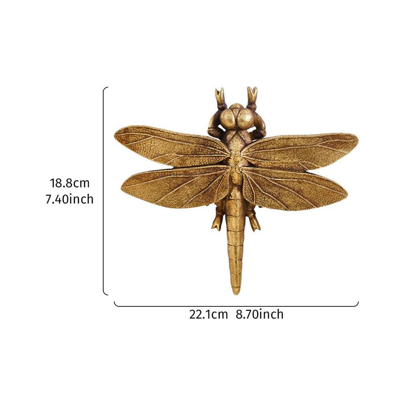 Creative Resin Dragonfly Wall Mounted Hook, Wall Mounted Hanger, Creative Dragonfly Wall Decor, Wall Hanging Decor for Home Living Room Bedroom, Shelves, Decoration