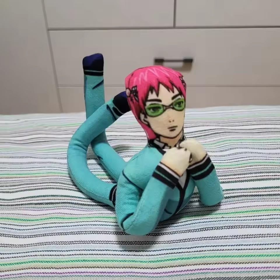 Anime The Disastrous Life of Saiki K Saiki Kusuo Cosplay Doll Twistable Shape Room Decoration Abstract Cartoon Figure Dolls Gift