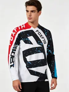 Mountain Bike Sportswear, Moisture-Wicking,  Men Moisture Wicking ， Protection Tee Shirts Workout T Shirts Casual dealsforyoudays outdoorfun, Men's Fitness Top, MTB Bmx Atv Dh Off-Road Motorcycle Tee