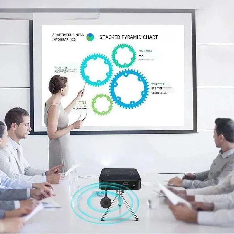 Wireless HD Mirroring Multiple Device Mobile Phoneconnected To TV HD 1080P Projection Computer Ipad WIFI Live Screen Projector