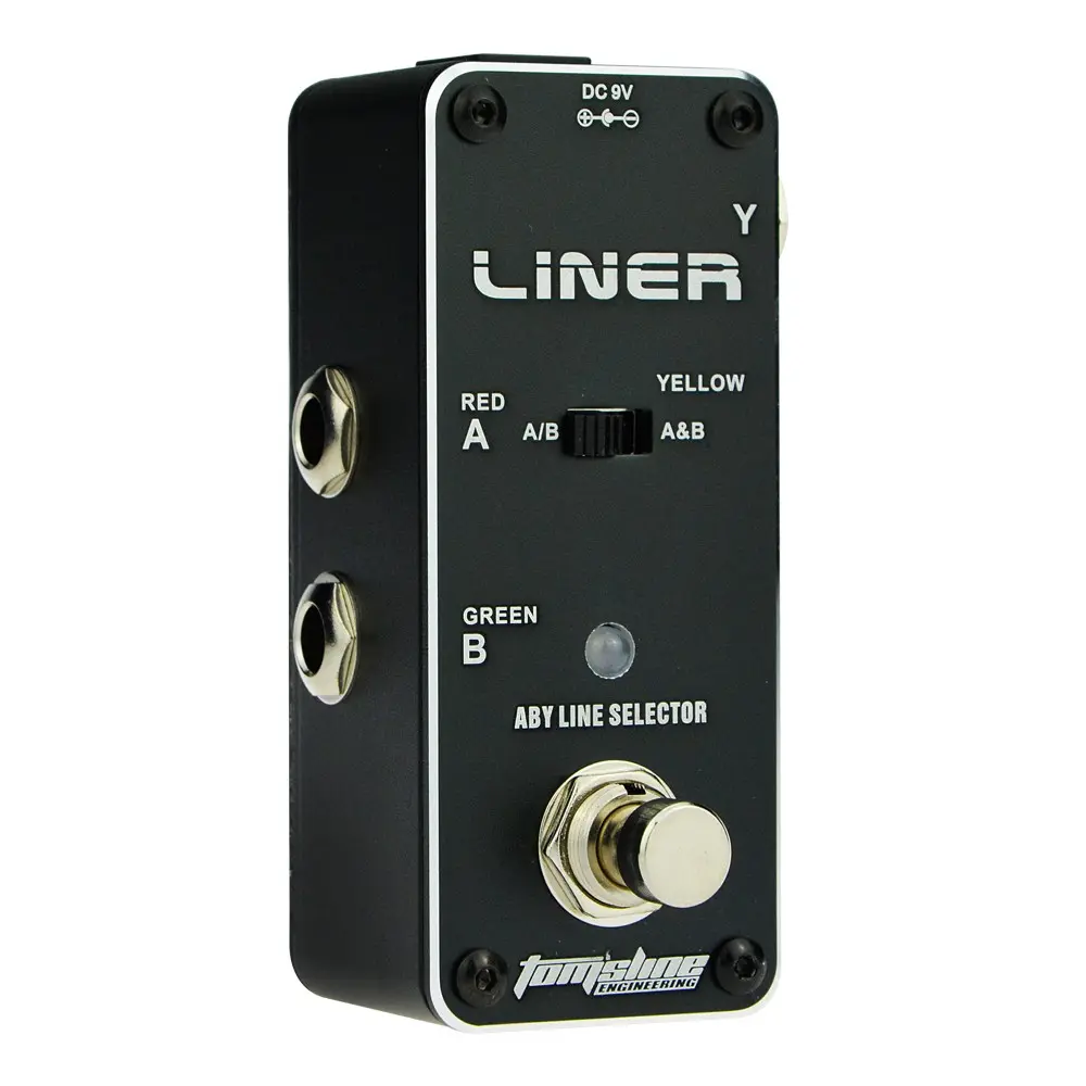 roma ALR-3 LINER ABY Signal Switch Pedal, Multi Modes Signal Routing with Indicator Lights, Supports A/B Separate or Combined Channel Switching, True Bypass Compact Guitar Effects Loop Switcher