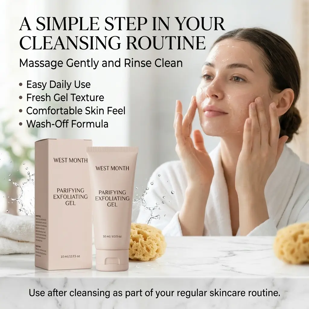 Salicylic Acid Exfoliating Gel for Face, Gentle Peeling Gel for Surface Buildup, Smoother and Brighter-Looking Skin, Hydrating Facial Exfoliator for Refined-Looking Pores and Daily Skin Care