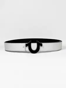 Luxury Men's Multicolor Letter Denim Belt, Business Casual Style, Perfect Gift for Dad and Boyfriend, Stylish Accessory for Everyday Wear, Waistband Belt