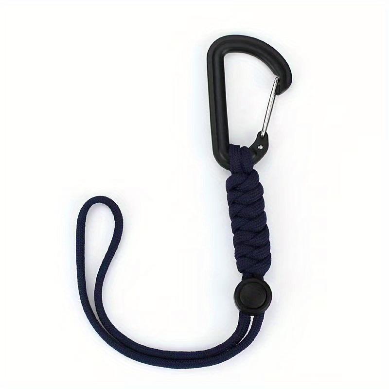 1/2/3counts Paracord Keychain, Anti-lost Rope, Backpack Anti-lost Rope, Outdoor Emergency Key Rope, Hook Carabiner For Leash, Sports & Outdoor Accessories
