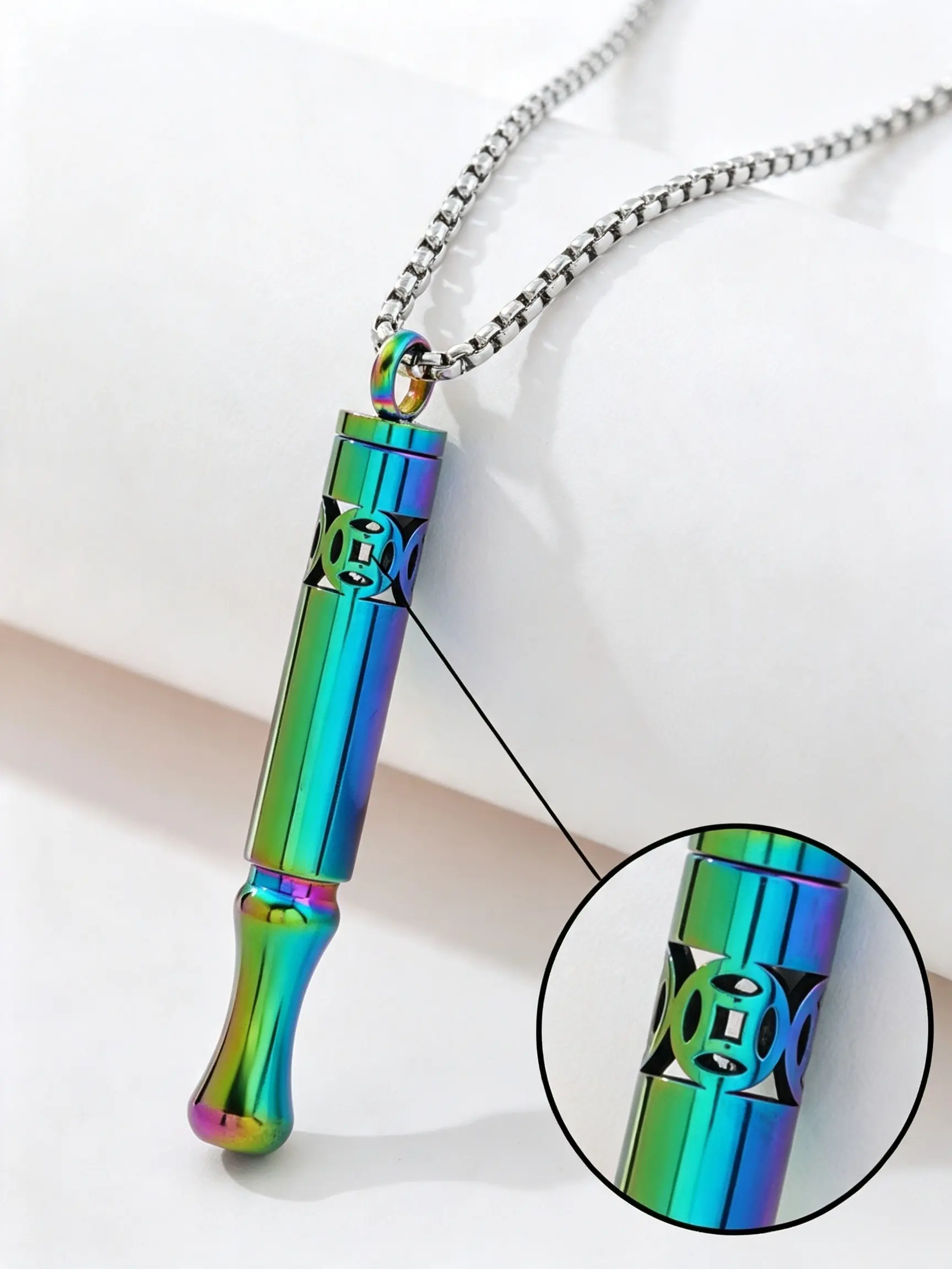 Copper Coin Whisper Aromatherapy Diffuser Necklace｜Meditation Breathing Pendant Unisex Fashion Jewelry Gift
