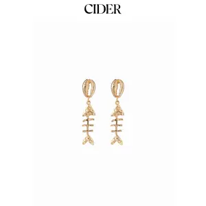 Cider FISH DECOR DROP EARRINGS