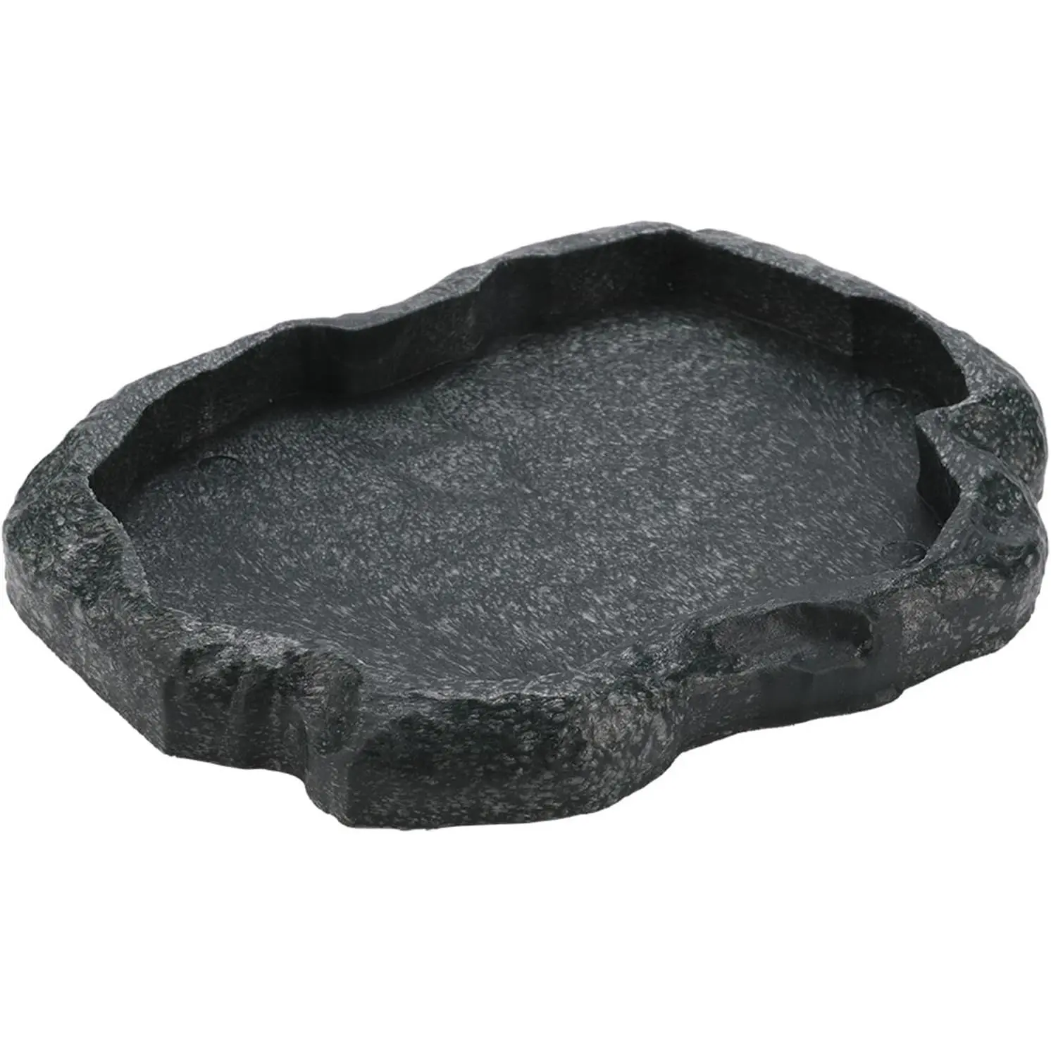 Durable Resin Reptile Water & Feeding Dish - Safe Reptiles Bowl for Tortoises, Snakes, Lizards, Iguanas, Frogs, Amphibians