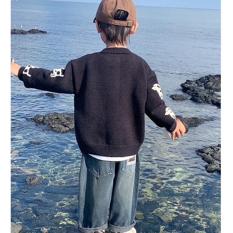 NewBoys' Fall Cardigan Jacket, Soft Open-Front Knit Top for Autumn Weather, Light Long Sleeve Layer for and Little Kids, Cozy and Comfortable for Stroller Rides, Daycare, and Gentle Everyday Adventures