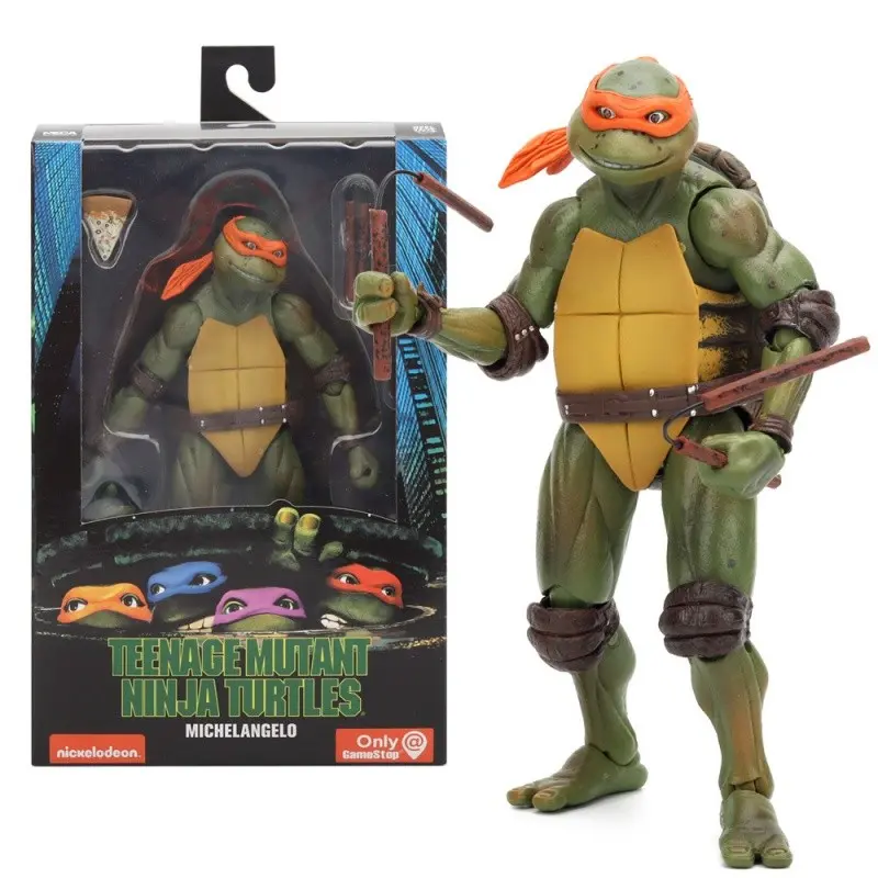 Neca Tmnt 1990 Movie Edition 7 Inch Action Figure Model, Limited Edition Decorative Figurine, Desktop, PC Case, Car Ornament