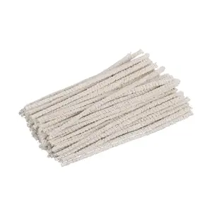 100 Pieces of 6-Inch Conical Pipe Cleaner Made of Pure Cotton Used for Removing Tar Resin and Dust