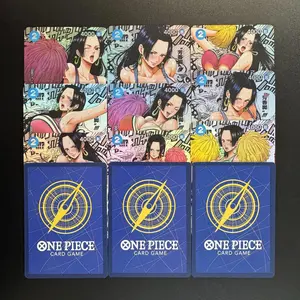 9Pcs/set Diy One Piece ACG Girl Hancock Cheerleading Theme Collection OPCG Nami Uta Refraction Color Flash Card Anime Toy Cards