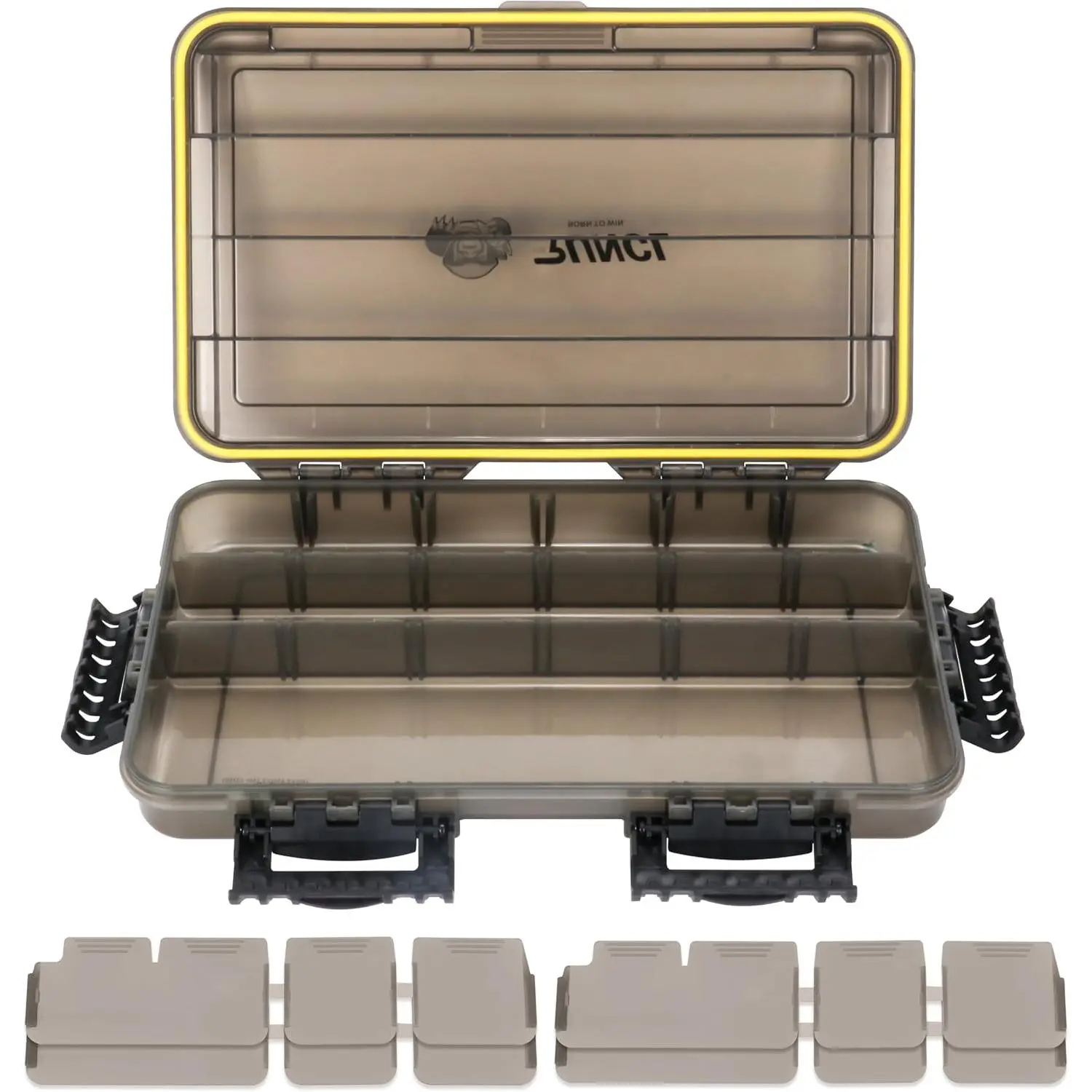 Fishing Tackle Box,  Tray for Jigs Lures, Thicker Floating Tackle Utility Box with Adjustable Dividers, 3600/3700/Large 3700 Size