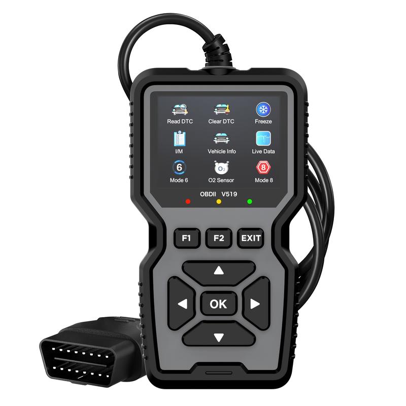 OBD2 Advanced Diagnostic Tool Professional Engine Code Reader Reset Real-Time Data for Mode 6 & 8 Vehicles After 1996 OBDII/EOBD CAN No Battery Required