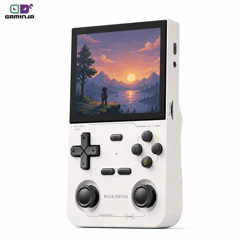 YLW K36 Open Source Linux System Handheld Game Console, 3.5HD IPS Screen Compact Portable Retro Handheld Player with 20+ Emulators Supported