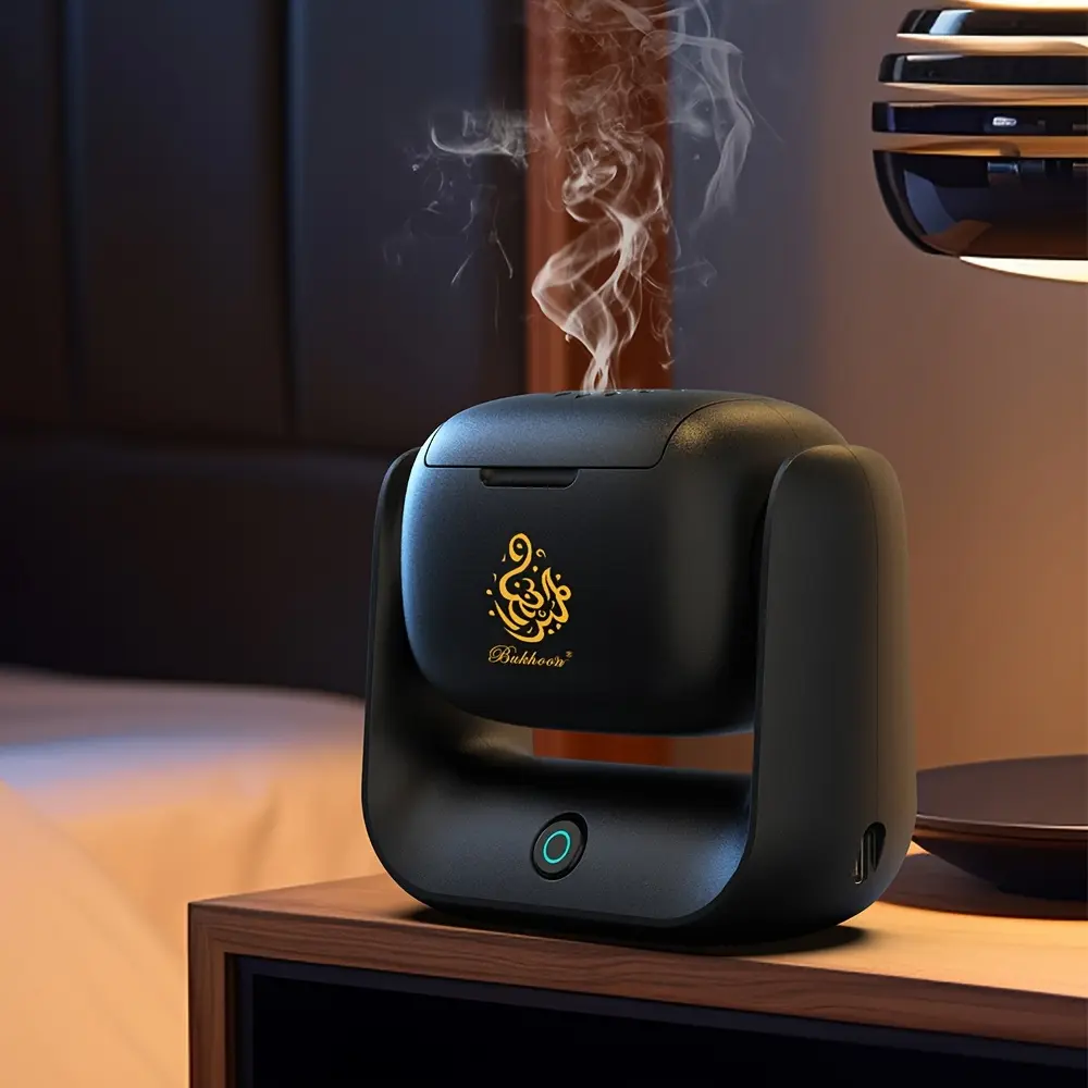 High-Quality Rechargeable Portable Rotatable Aroma Diffuser - Arabic Electronic Incense Holder