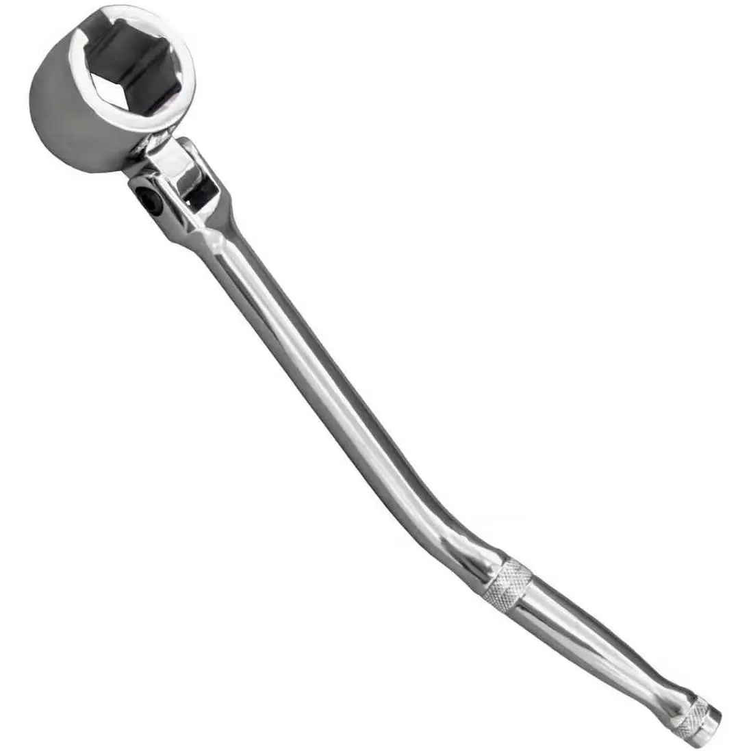 7/8" 22mm Oxygen Sensor Wrench, O2 Sensor Socket Removal Tool with Contour Handle & Flexible Head, Forged Steel Swivel Head Wrench for Oxygen Sensors Removal & Installation