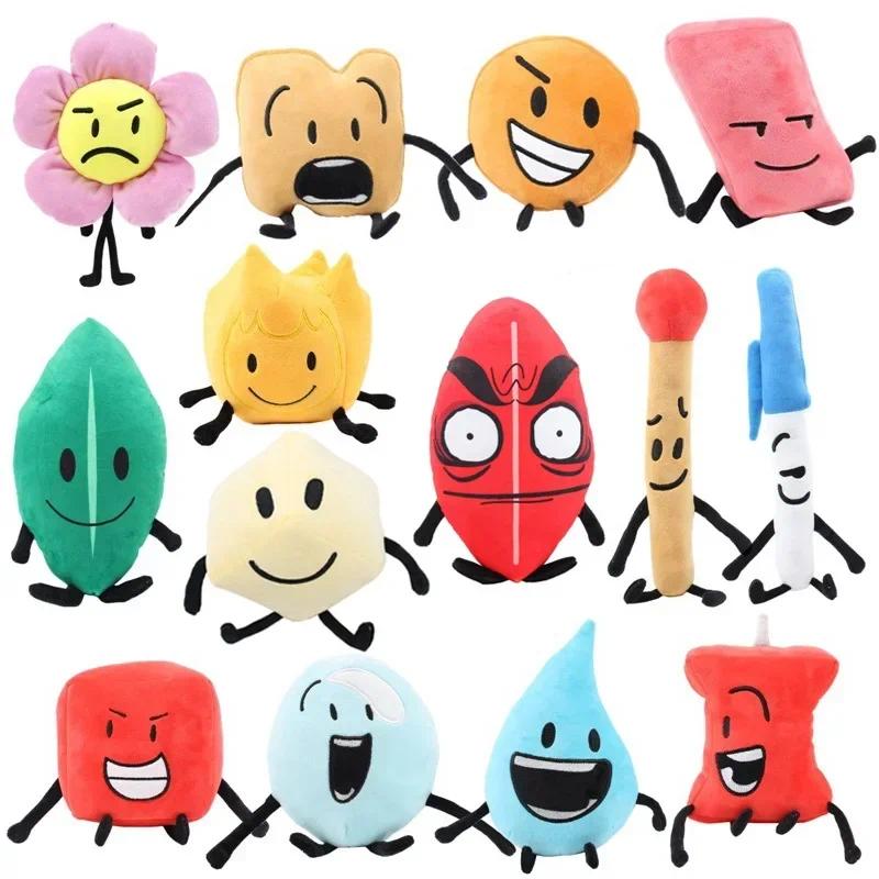 Battle for Dream Island BFDI Plush Toy Caroon Doll Soft Stuffed Figure Marker Pen Fries Bottle Nail Pie Boy Girls Birthday Gifts