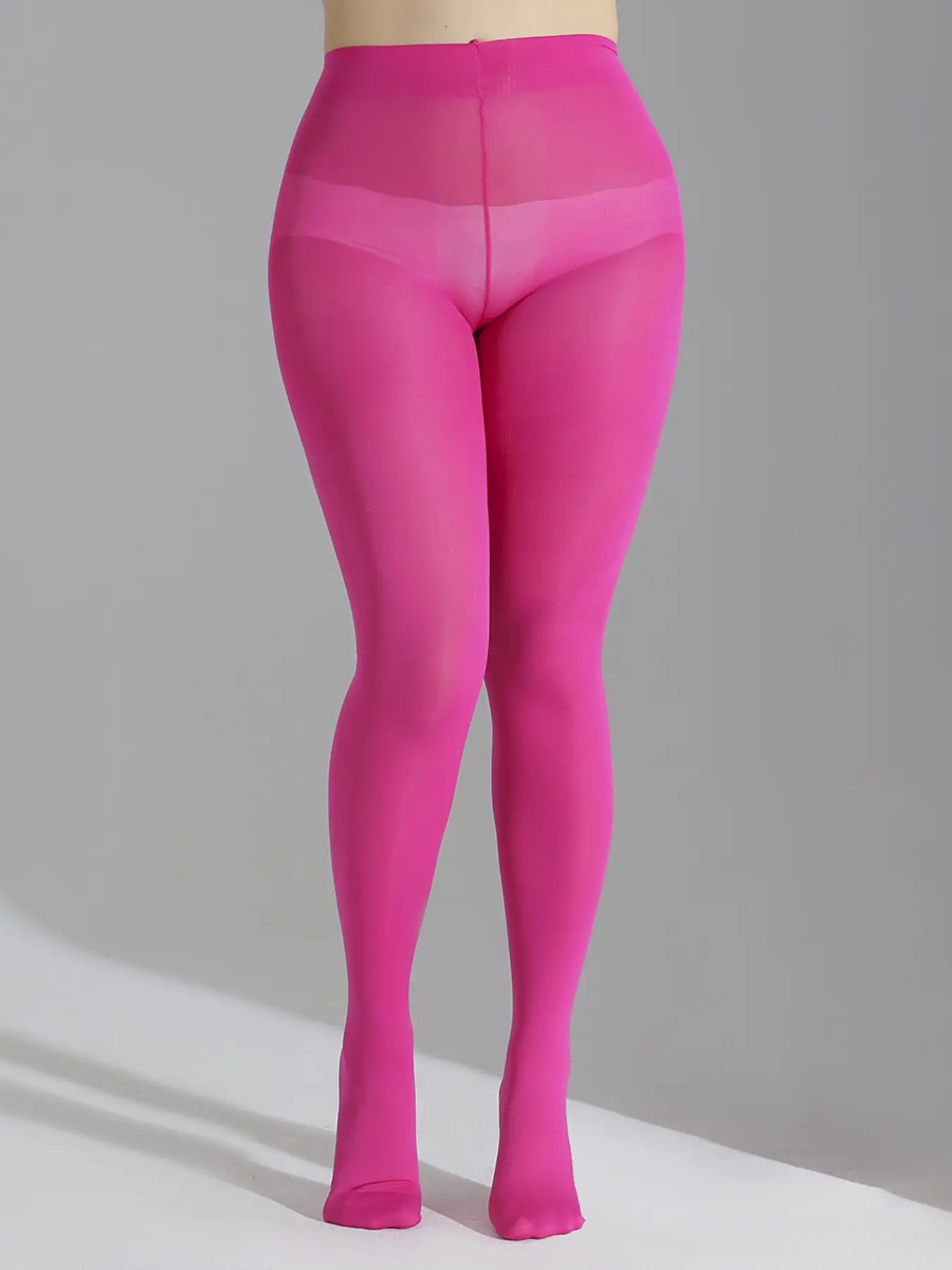 Women's Fashion Solid Color 80D Plus Size Stockings, One Pair Pantyhose, Multiple Colors Available, Comfortable and Stylish