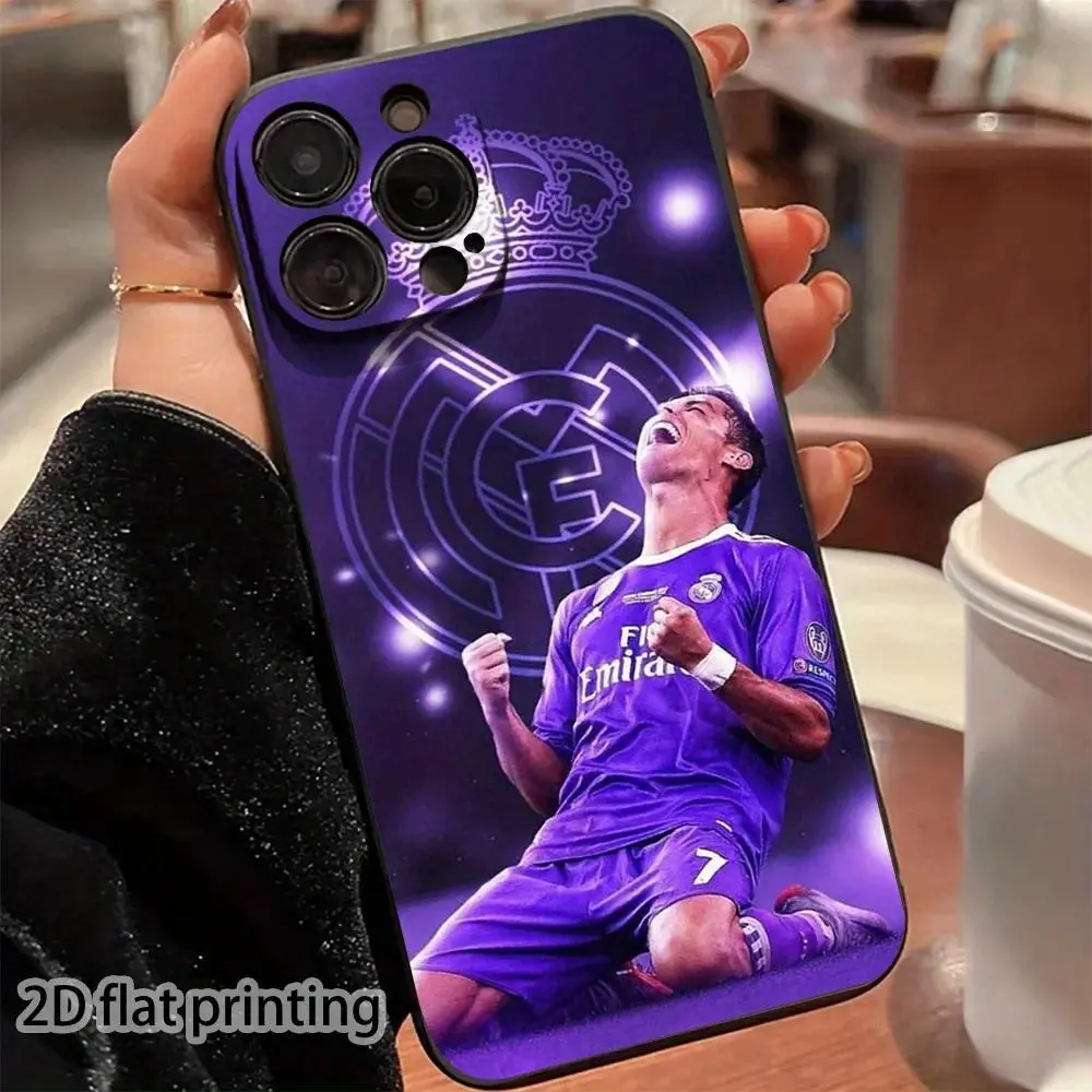 Cri-stiano Ro-naldo Soft Edge, Fashionable Mobile Phone Case, 2D Printing Design Is Suitable for IPhone 17,16, 15, 14, 13, 12 and 11 Pro MAX Samsung Galaxy S26 S25 S24 S23 S22 Models.