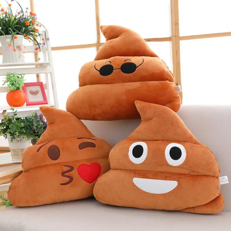 25-45CM Kawaii Cartoon Anime Toilet Expressions Stuffed Plush Toys Funny Poop Toys Pillow Children's Holiday GiftsHigh Quality & Durable, Perfect Gift for Kids & Adults