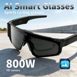 2026 New V06 Outdoor Goggles, 800w Pixel Smart Ai Glasses, 1080P Camera, Anti-Shake Polarized Sunglasses, WiFi, Translation, Voice Control