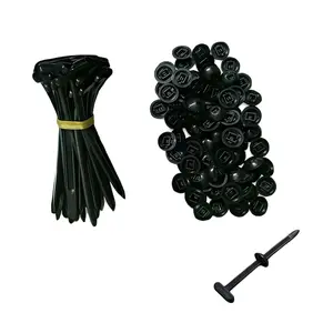 100 PCS Black Nylon Universal Cable Tie Buckles - Self-Locking Ties Holder, Bumper Retainer Clips, Car Plastic Rivets Fasteners, Practical Essential for Auto Repair Quick Fix & Hole Fastening, Durable Secure Grip Vehicle Maintenance Solution-YY0