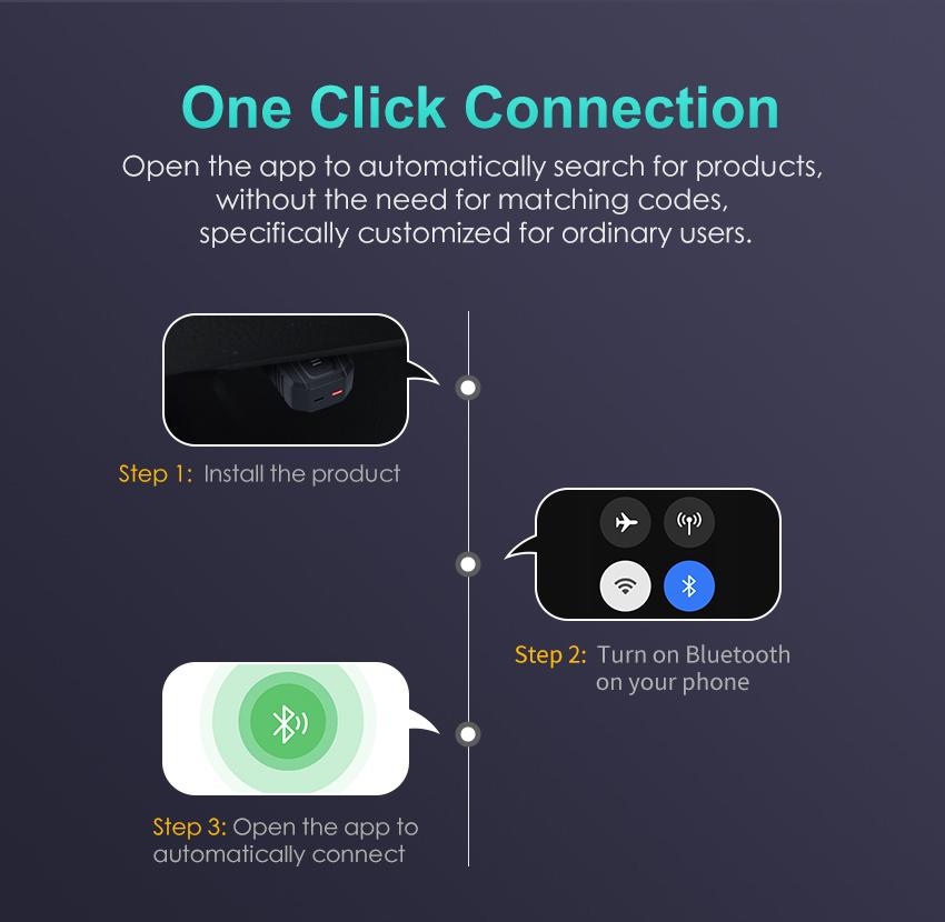 OBD2 Scanner Bluetooth Wireless Full System Diagnostic Tool, 8+ Hot Reset, Bi-directional Control for iOS & Android