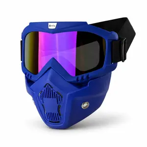 Off-Road Goggles Outdoor Tactical Protection Mask, Motorcycle Riding Gear, Windproof Sand Shield, Dual-Use Sunshade Cycling Face Cover