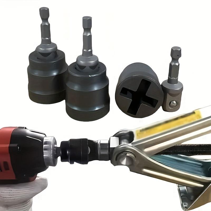 Jack Wrench with Socket, Heavy Duty Wrench, Professional Car Tire Removal & Wheel Bolt Wrench, Compatible with Scissor Jacks, No Assembly Required